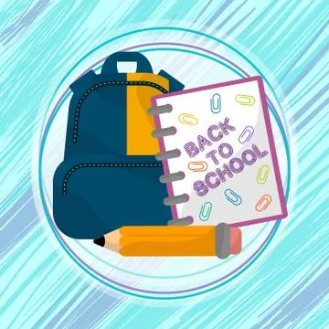 Back to school image Stock Illustration