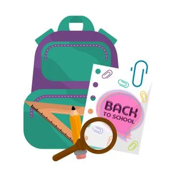Back to school image Stock Illustration