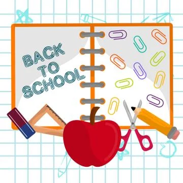 Back to school image Stock Illustration