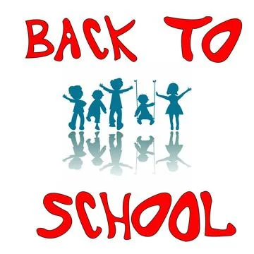 Back to school kids back to school kids, vector art illustration; more dra... Stock Photos
