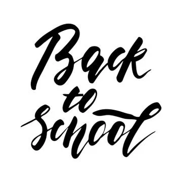 Back to School - lettering design Stock Illustration