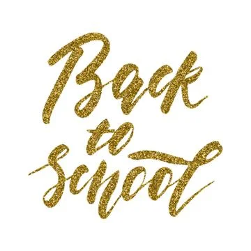 Back to School - lettering design Stock Illustration