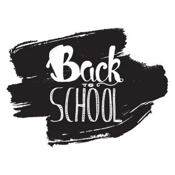 Back To School Lettering Stock Illustration