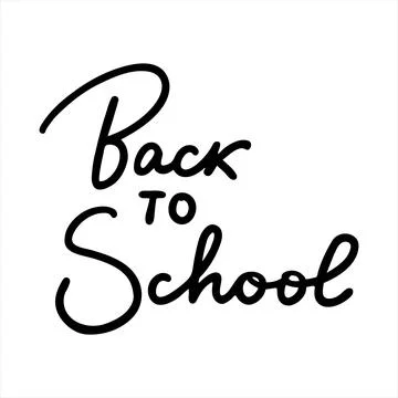 Back to school. lettering isolated artwork. Typography stamp for t-shirt Stock Illustration
