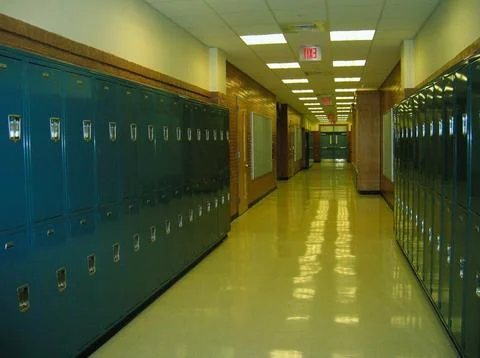 Back to School Locker Room Stock Photos