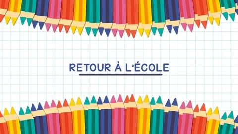 Back to school looped 4k animation. Colorful Pencils appearing from both sides, Stock Footage 113674792