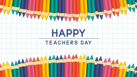 Back to school looped 4k animation. Colorful Pencils appearing from both sides, Stock Footage 113674794