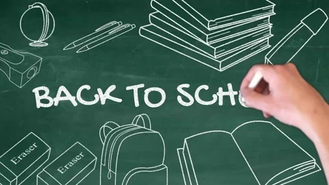 Back to School Message Stock Footage 134497015