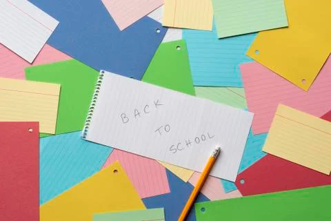 Back to school message Stock Photos