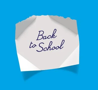 Back to school message vector illustration Stock Illustration