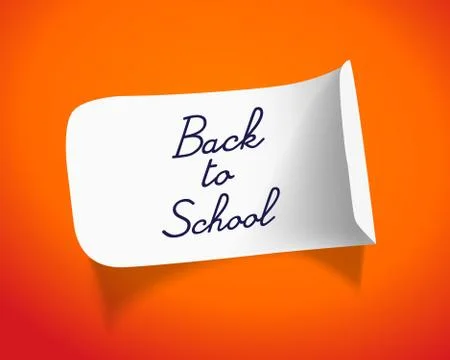 Back to school message vector illustration Stock Illustration