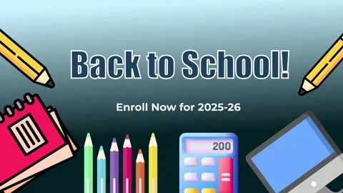 Back to School Motion Graphics,  After Effects Opener Template Video stock 313786864