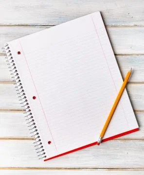 Back To School NotebookBackground With Copyspace Stock Photos