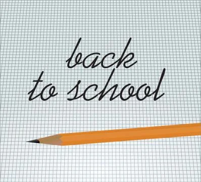 Back to school notice Stock Illustration