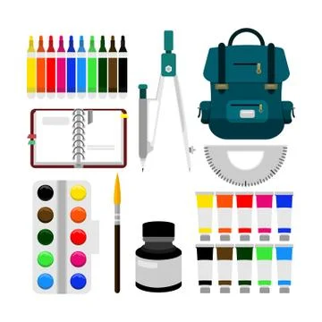 Back to School Object Equipment Illustration Stock Illustration
