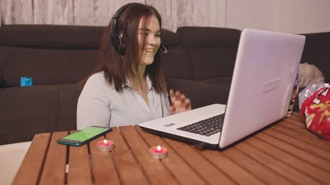 Back to school, online learning, distance lesson, education at home, technology Stock Footage 145663175