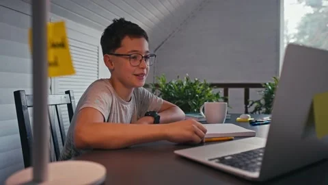 Back to School, Online learning, distance lesson, education at home, technology Stock Footage 164487152