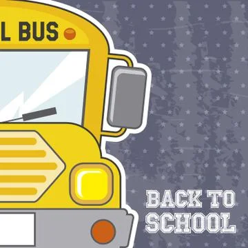 Back to school over grunge background vector illustration Illustration