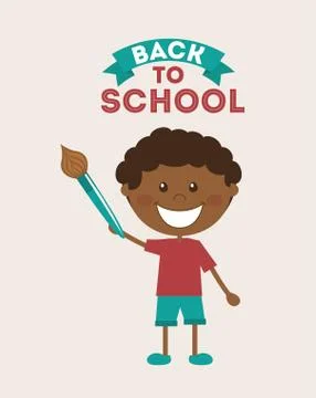 Back to school over pink background vector illustration 스톡 일러스트
