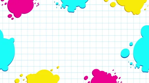 Back to school paint frame render 스톡 동영상 246431412