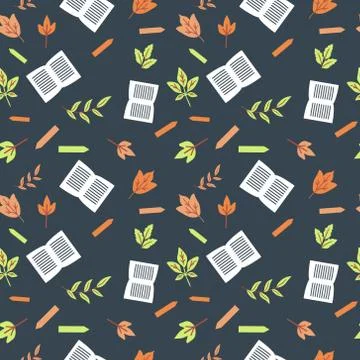 Back to school pattern Illustrazione stock