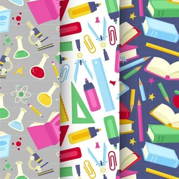 Back to school pattern 스톡 일러스트