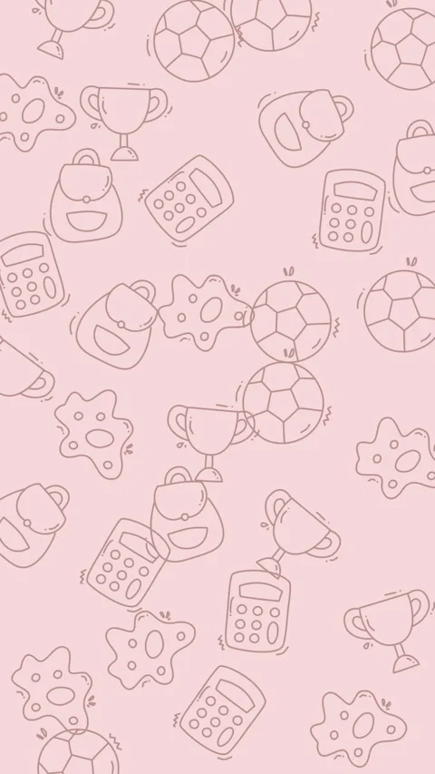 Back to School Pattern - Seamless Design for Educational Projects. Stock Footage 322986688