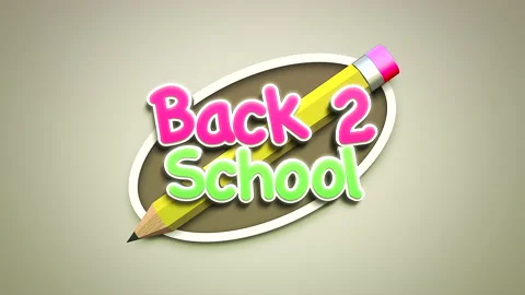 Back to School with pencil Vídeo Stock 166370911