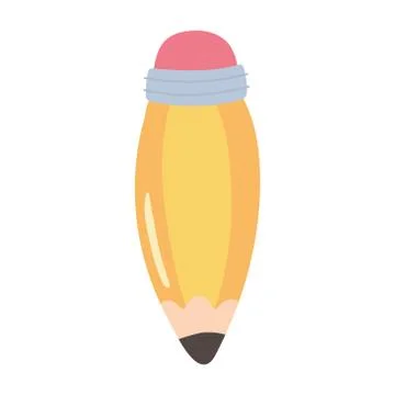 Back to school, pencil write education cartoon isolated icon 스톡 일러스트