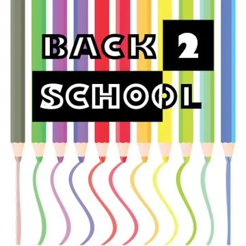 Back to school pencils theme -illustration Stock Illustration