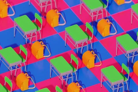 Back To School For Pop Art Style Stock Illustration