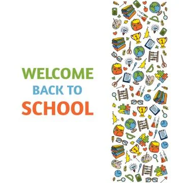 Back to School poster Stock Illustration