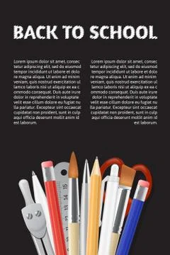 Back to School poster Stock Illustration