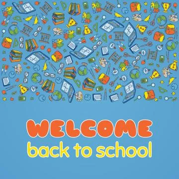 Back to School poster Stock Illustration