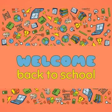 Back to School poster Stock Illustration
