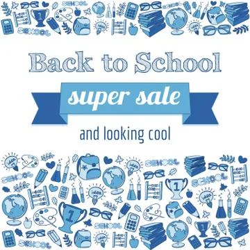Back to School poster Stock Illustration