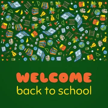 Back to School poster Stock Illustration