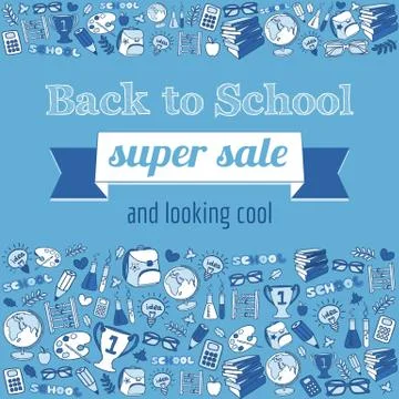 Back to School poster Stock Illustration