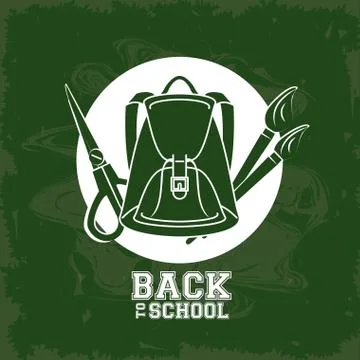 Back to school poster 库存插图