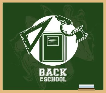 Back to school poster Stock Illustration