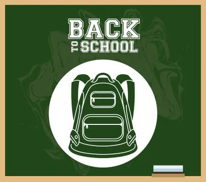 Back to school poster Stock Illustration