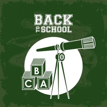 Back to school poster 库存插图