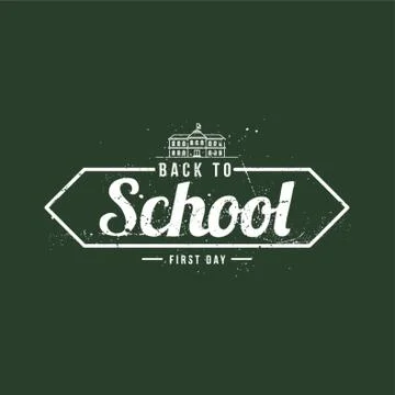 Back to school poster Ilustración de archivo