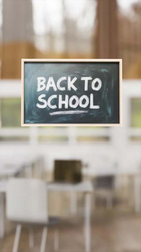 Back to school preparation in modern classroom Stock Footage 312469534