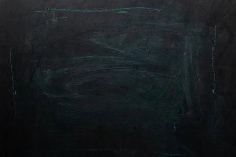 Back to School Preparations With Clean Chalkboard Ready for New Lessons and Stock Photos