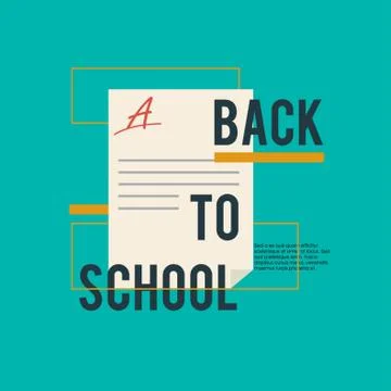 Back To School Quote Stock Illustration