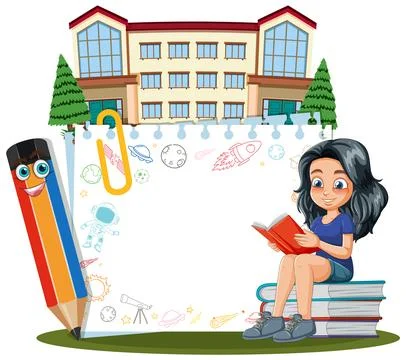 Back to School Reading Fun Ilustración de archivo