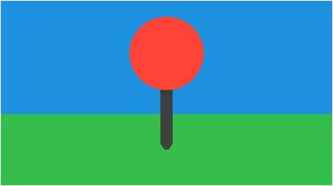 Back to School Red location map pin marker icon on green field background w.. Ilustración de archivo