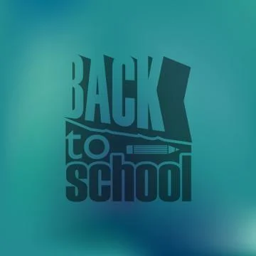 Back to school retro design Stock Illustration