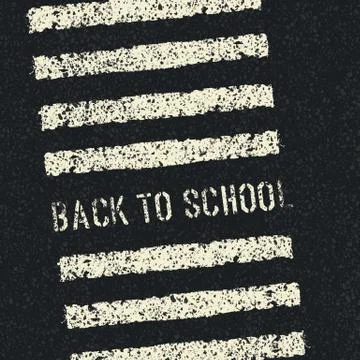 Back to school. road safety concept. vector. 스톡 일러스트